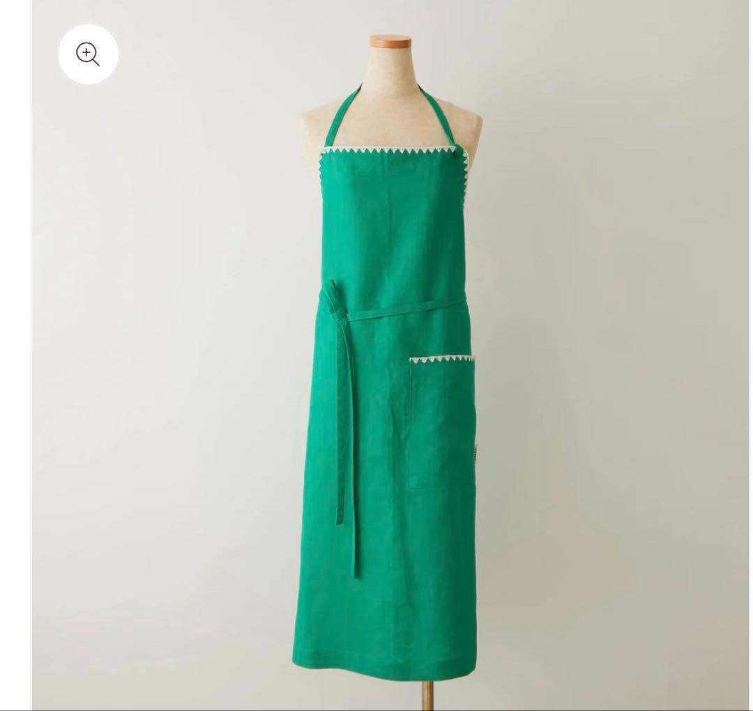 ラスト【新品】【新作】⭐️エプロン⭐️タキマキ⭐️TAKIMAKI グリーン　クロス付