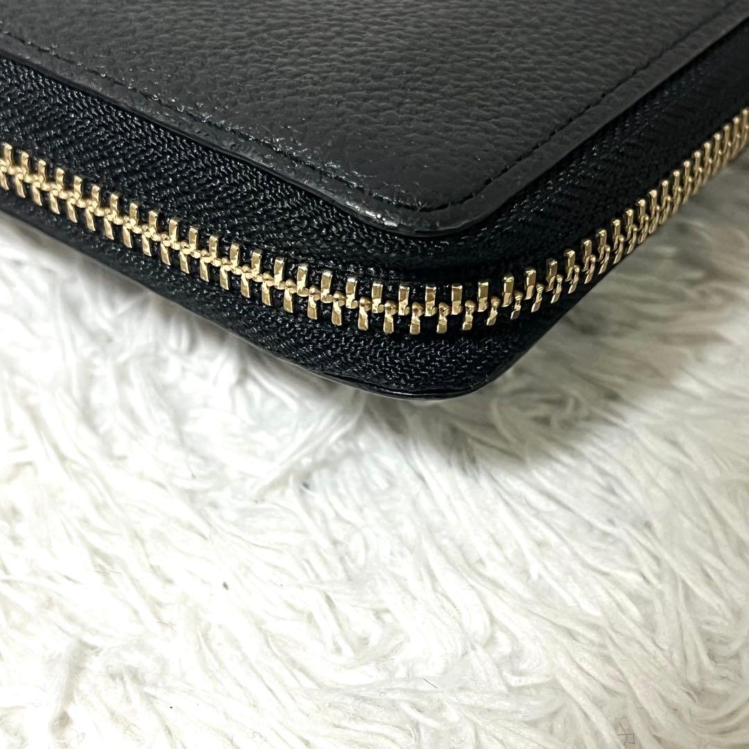✨極美品✨ポールスミス 長財布 L字ファスナー レザー マルチストライプ 黒