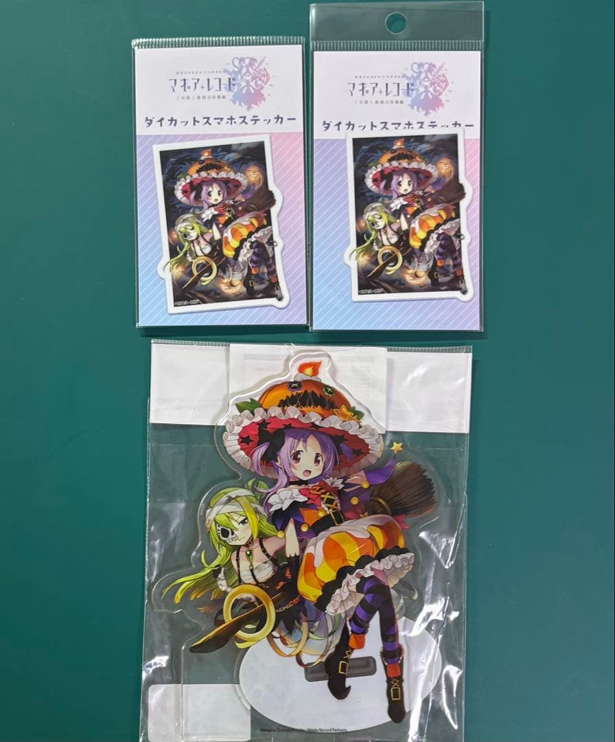 マギアレコード　アリナ かりん アクリルスタンド　ダイカットスマホステッカー
