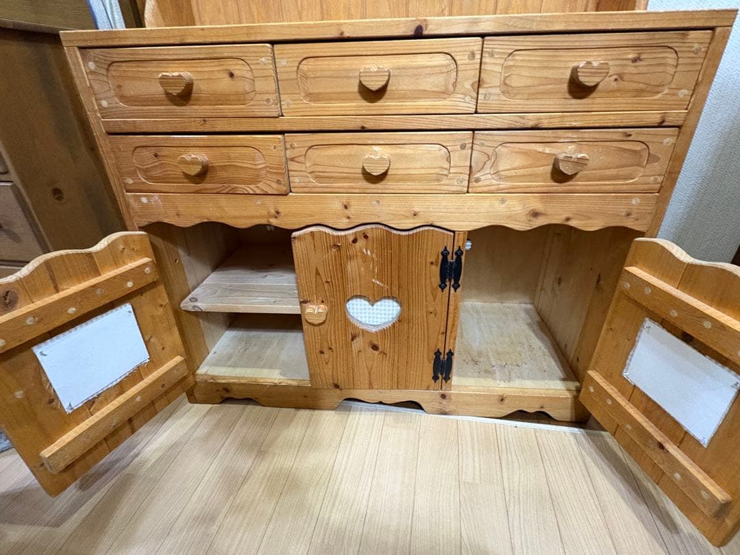 カントリー家具　シェルフ　ハート