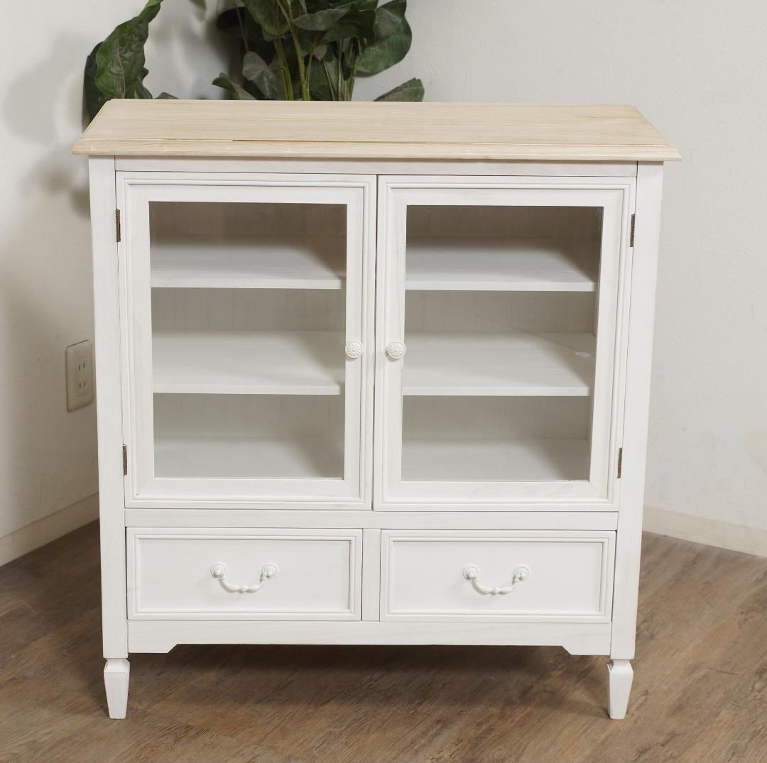 masha　アンティーク調　キャビネット　食器棚　シャビー