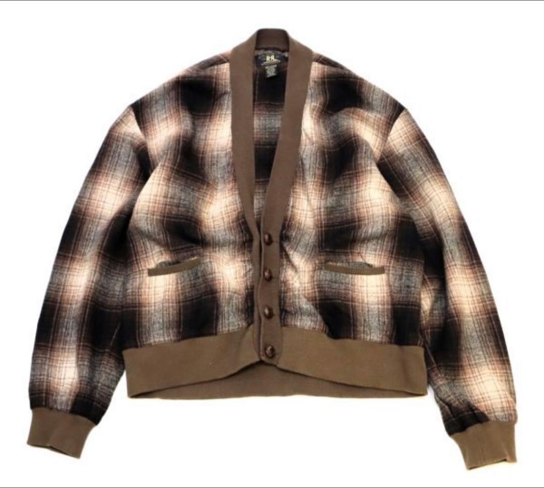 希少 三ツ星タグ 90's RRL ニットカーディガン ダブルアールエル