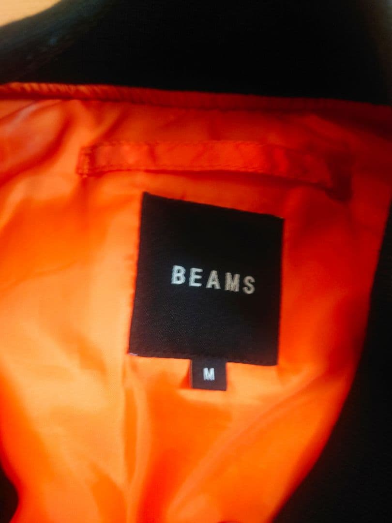BEAMS ブラック MA-1フライトジャケット M