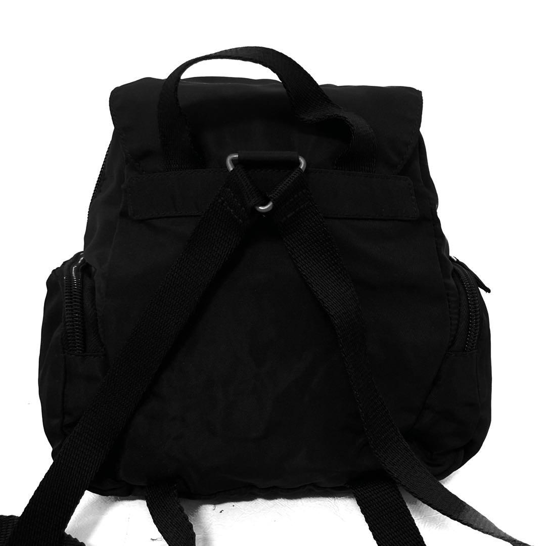 希少　美品　PRADA プラダ　リュック　バックパック　ナイロン　黒　ブラック