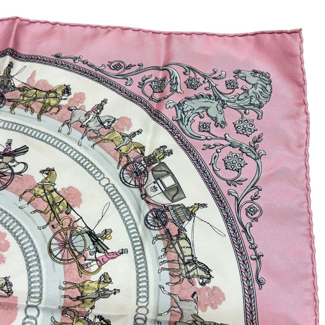 HERMES プチカレ　ロンシャンへの散歩　スカーフ　エルメス