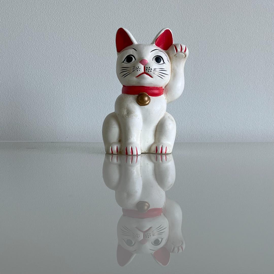【和モダン】招き猫　レトロ　アンティーク　ヴィンテージ　【吸い込まれる瞳】