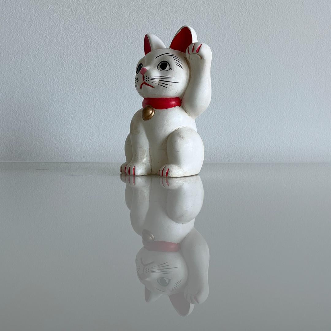 【和モダン】招き猫　レトロ　アンティーク　ヴィンテージ　【吸い込まれる瞳】