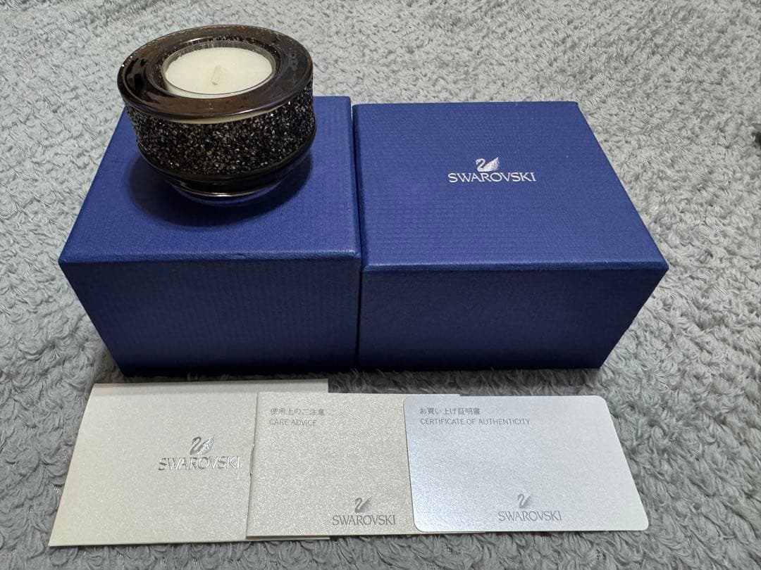 【未使用に近い】SWAROVSKI Shimmer キャンドルホルダー