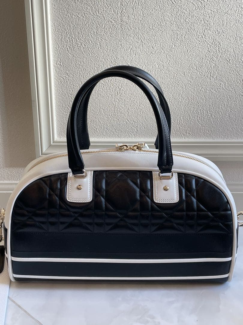 Christian Dior マクロカナージュ ボウリングバッグ ボストンバッグ