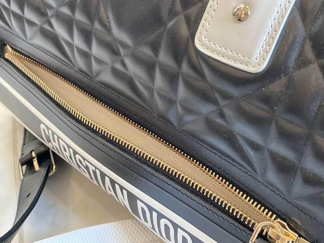 Christian Dior マクロカナージュ ボウリングバッグ ボストンバッグ