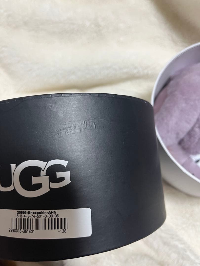 UGG パープル　ファー　耳あて 20984