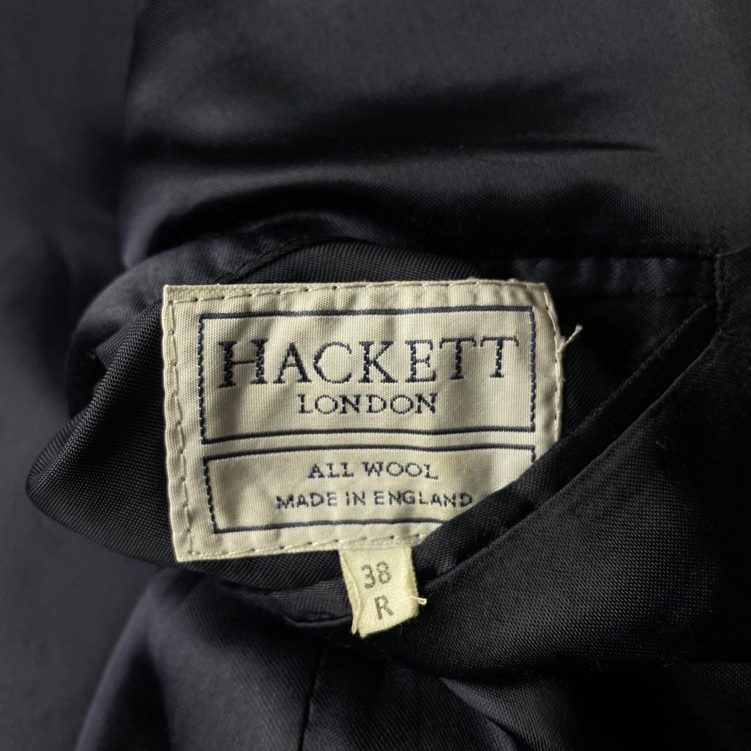 【80s HACKETT LONDON】肉厚ヘビーウェイトウール ダブル j98
