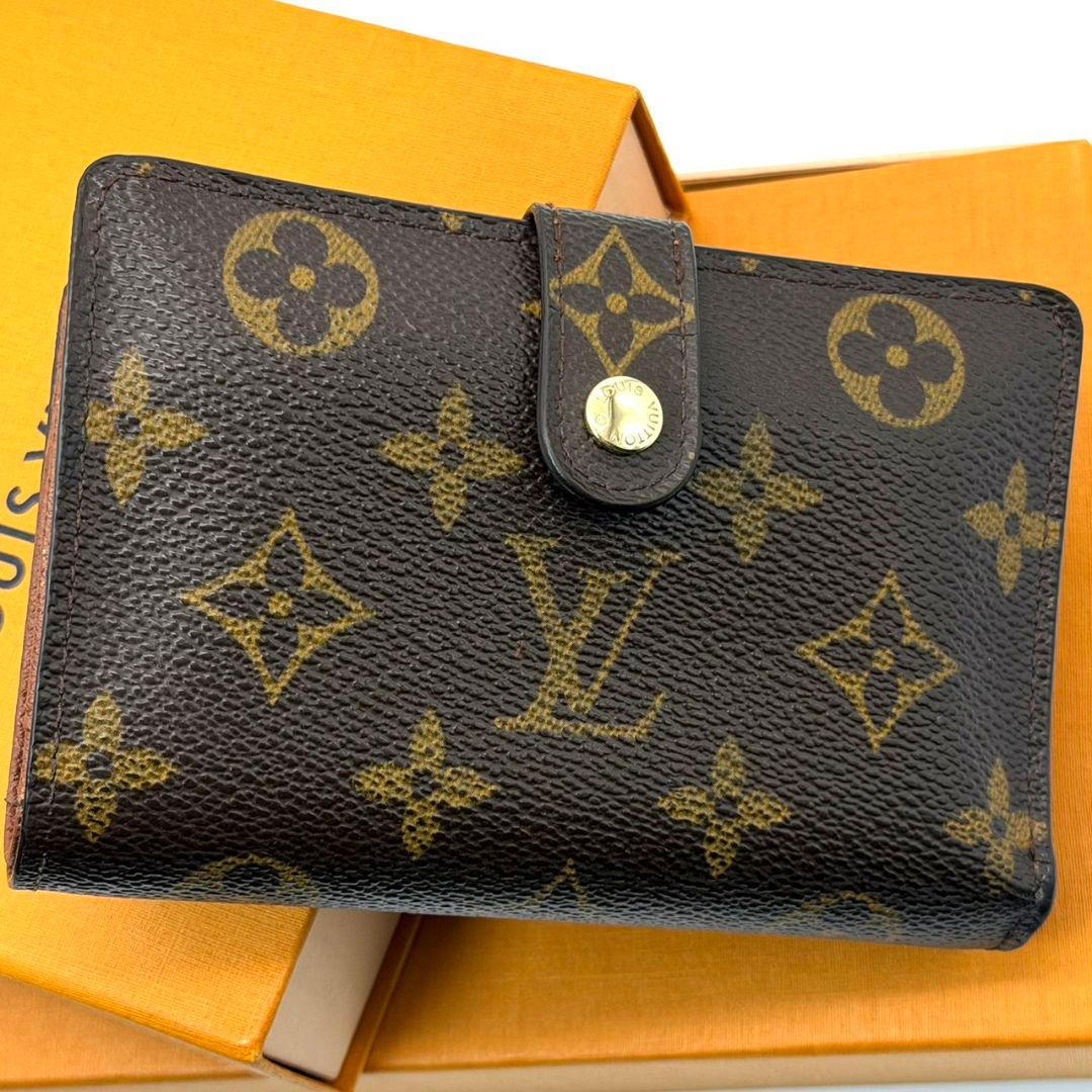ルイヴィトン モノグラム ポルトモネ ビエ ヴィエノワ がま口 財布 二つ折り