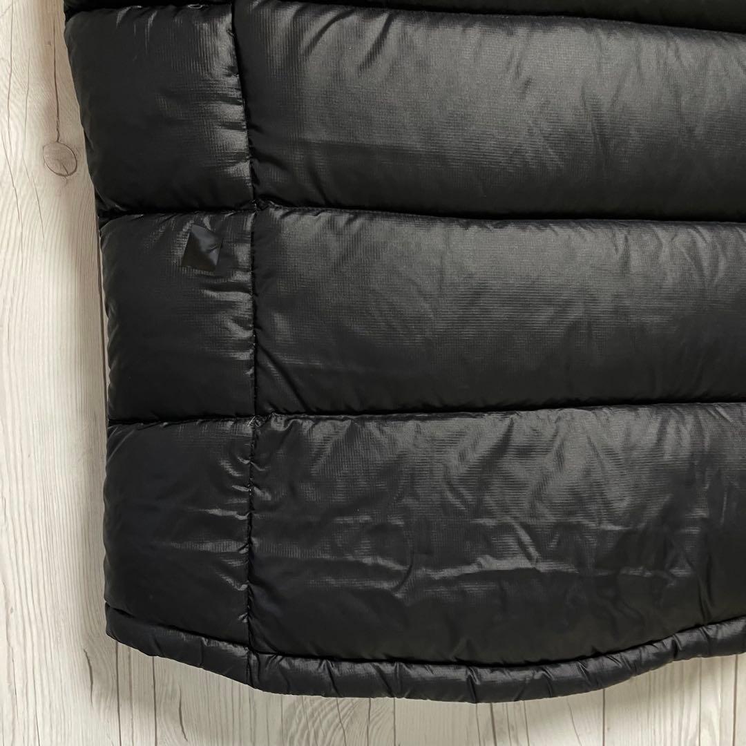 ノースフェイス　ダウンベスト　700フィル　レディースXL　95ブラック黒　古着