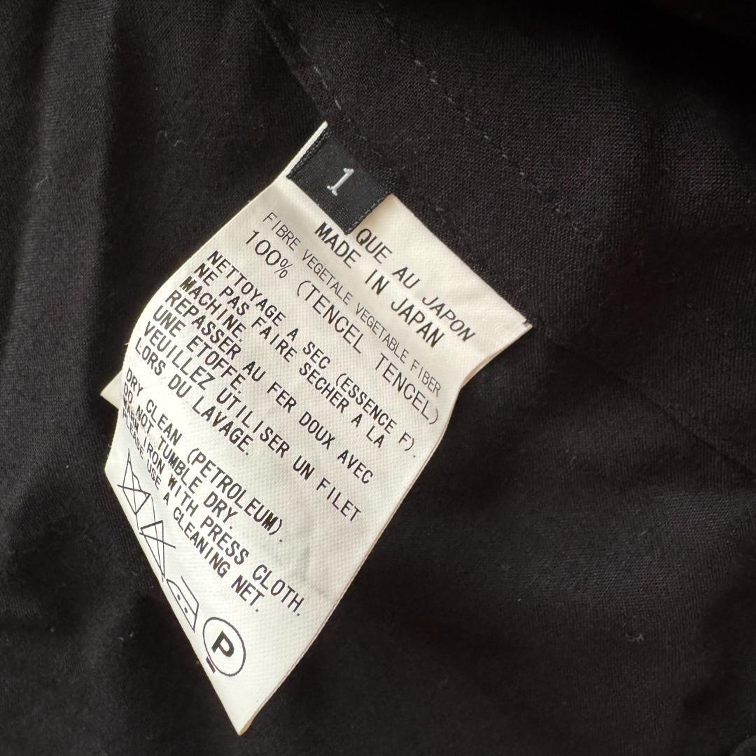 ワイズ　ライダースジャケット　黒　1　薄手　テンセル　日本製