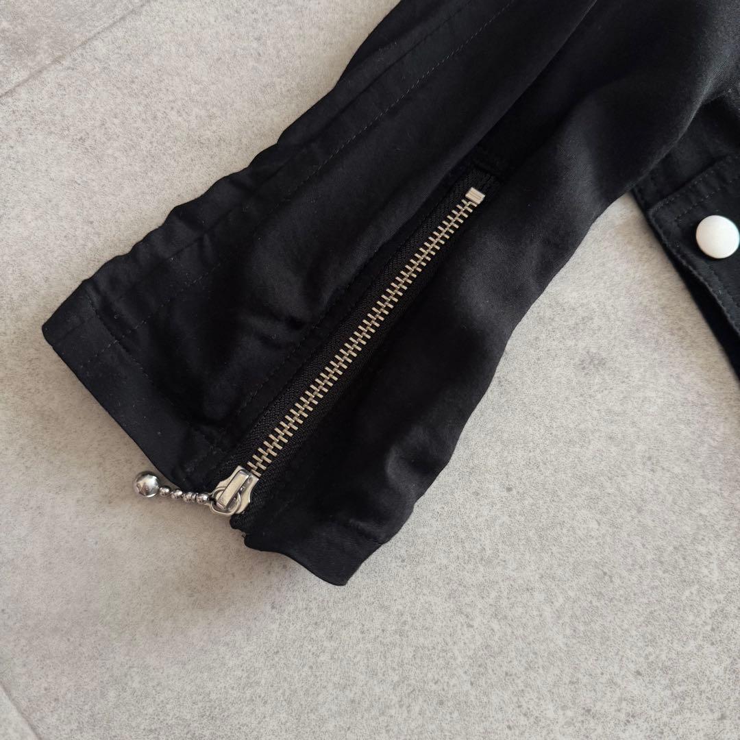 ワイズ　ライダースジャケット　黒　1　薄手　テンセル　日本製