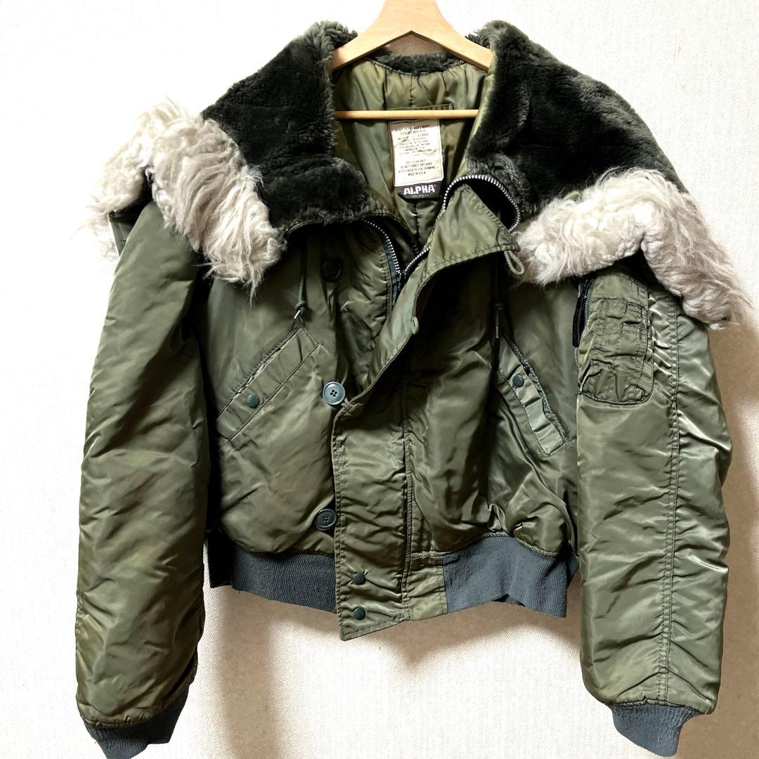 ALPHA アルファ n-2b n2bフライトジャケット ３本タグ　旧タグ　XL