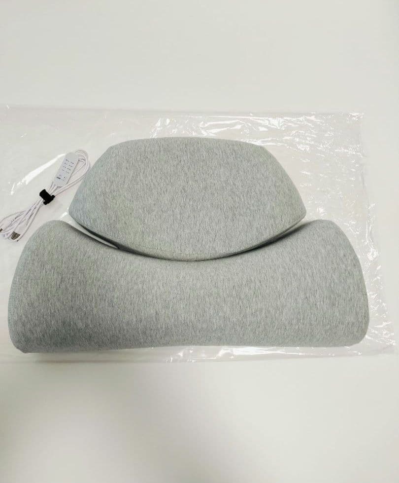 カルクスCALQS ホッとする枕 ライトグレー 低反発枕 首 肩 温まる 温める