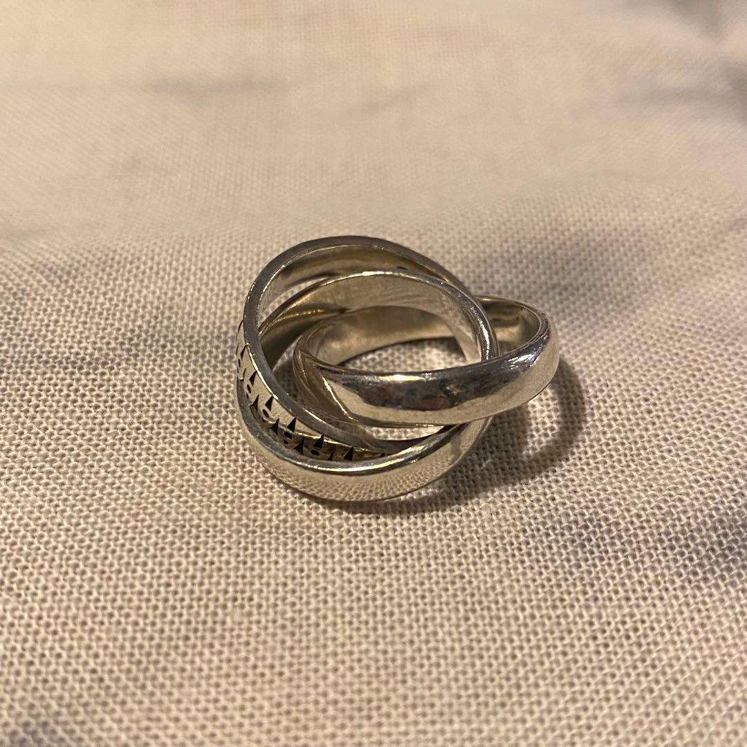 EGO TRIPPNIG エゴトリッピング 3連 シルバー リング