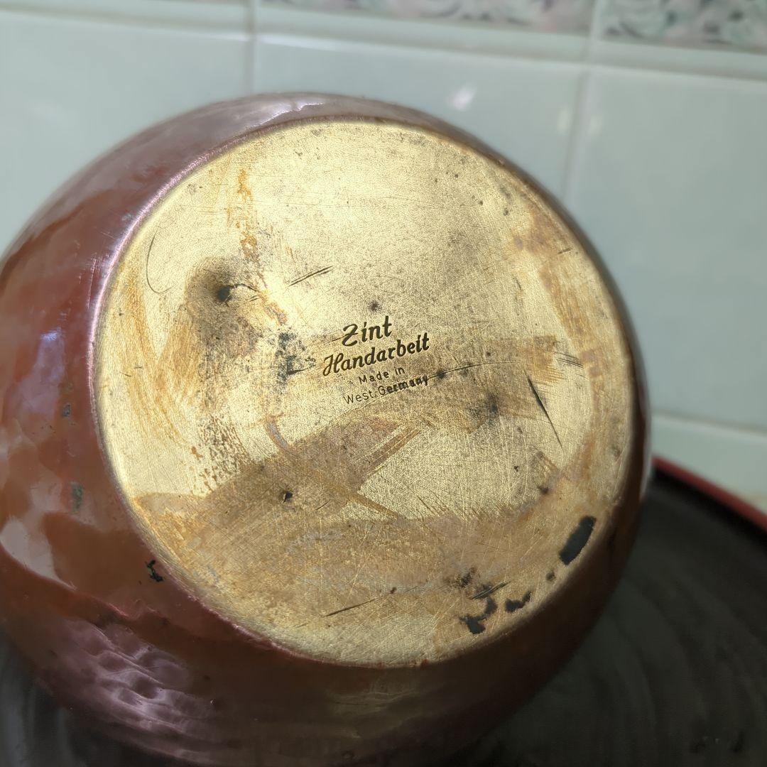 アンティークケトル銅製ZINT KETTLE ハンドメイド 西ドイツ