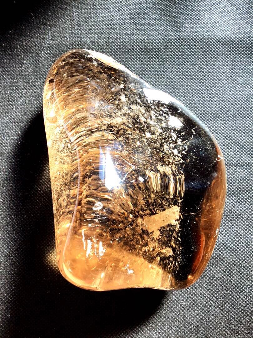 高品質ルチルクォーツライト付き　天然石　ブラジル産　パワースートン　1個限定