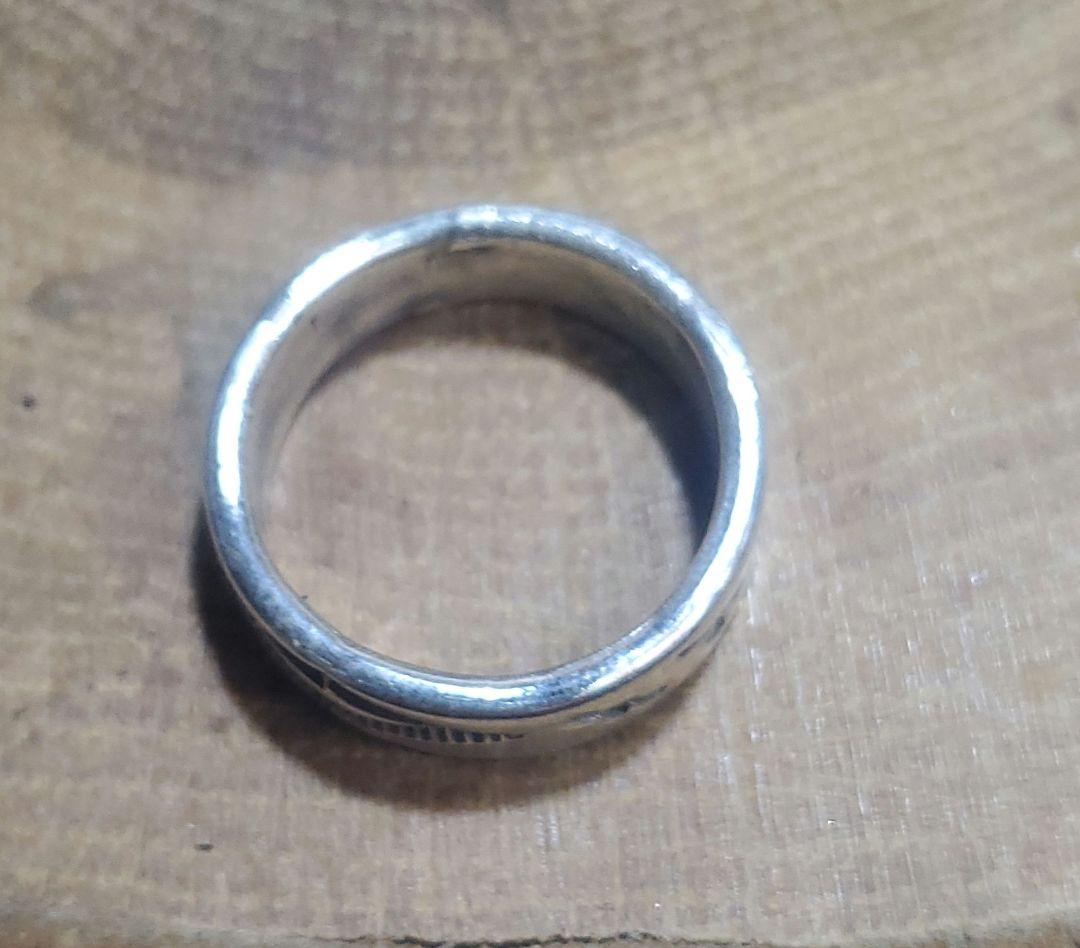 MS-60平打スタンプワークリング！夫婦イーグルスタンプ！シルバー925