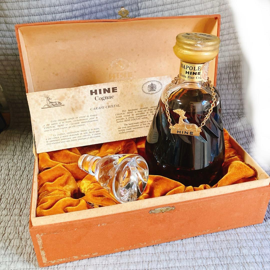 未開栓 ハイン ナポレオン カラフェ クリスタル コニャック 箱付き 替え栓付き