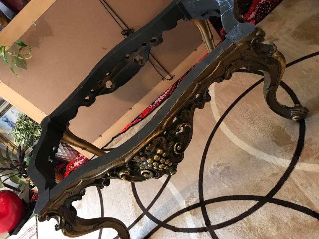 vintage センターテーブル/額装