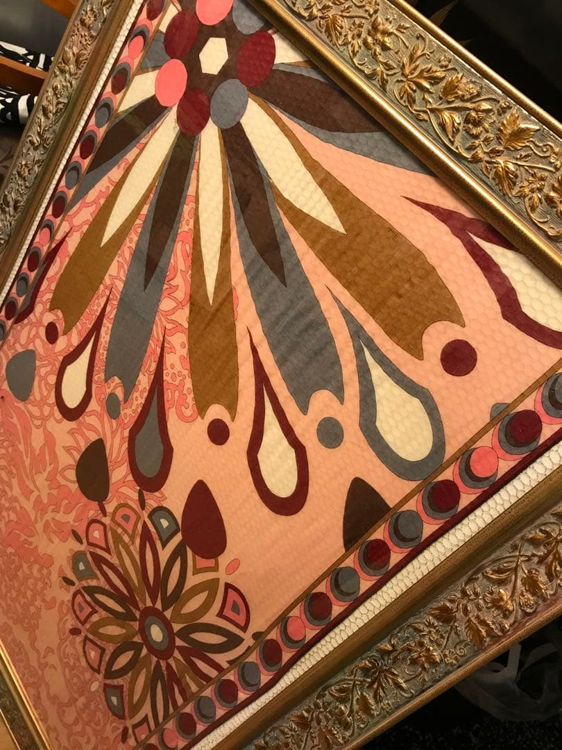 vintage センターテーブル/額装