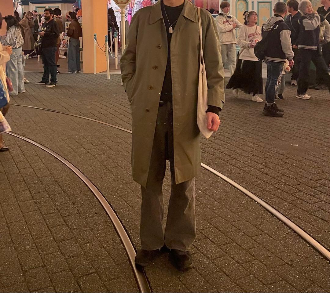 Burberry ステンカラーコート オリーブ