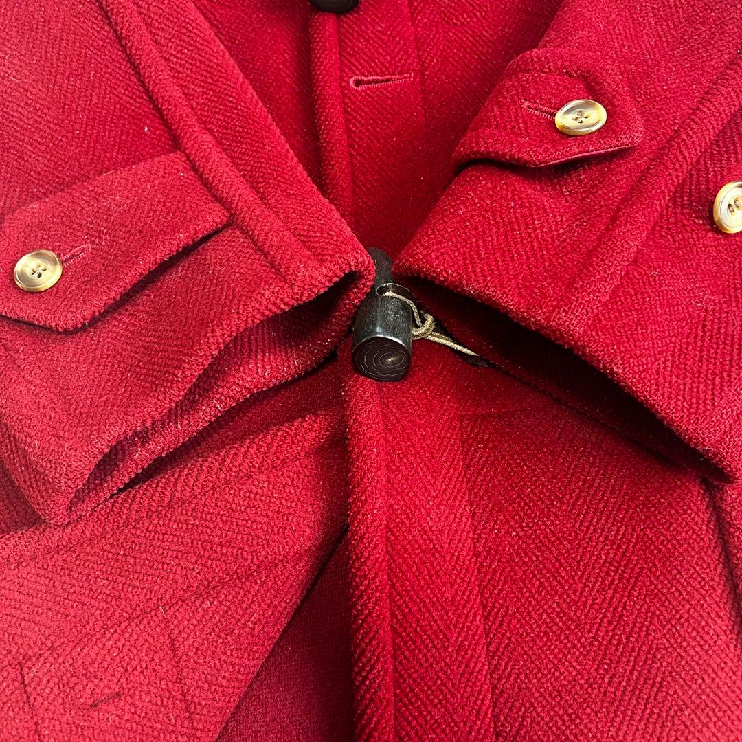 【XL】OLD ENGLAND ダッフルコート ヘリンボーン　ウール　英国製