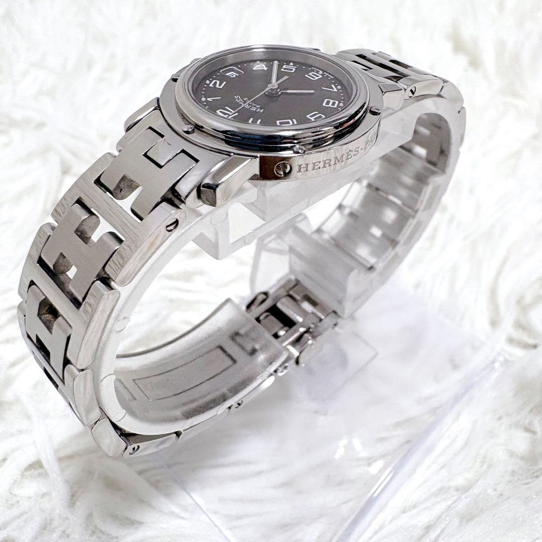 ✨極美品✨HERMES エルメス クリッパー 3針 デイト Hロゴ 純正ベルト