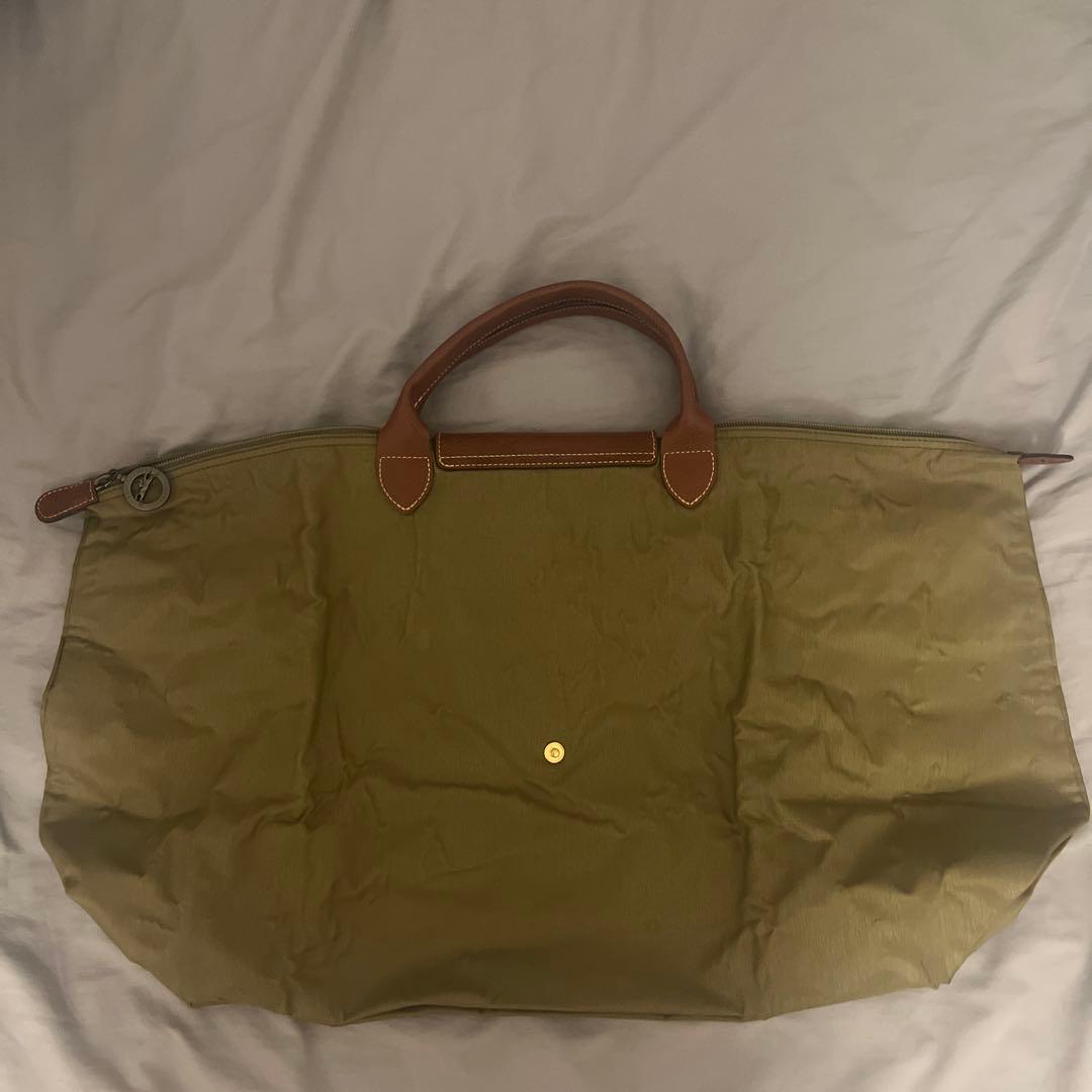 Longchamp ボストンバッグ オリーブグリーン