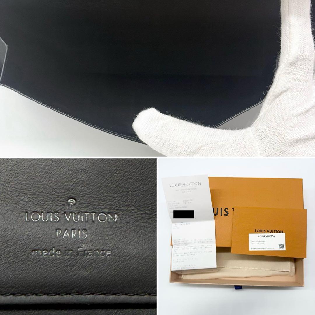 極美品 IC内蔵✨ルイヴィトン モノグラム トリヨン ヴェルティカル 長財布 黒