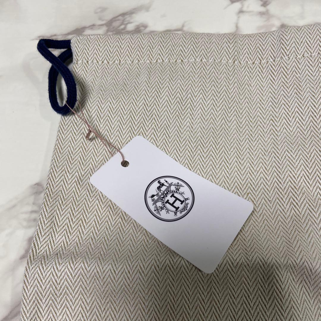 新品未使用 HERMES 巾着袋 保存袋　ブルー