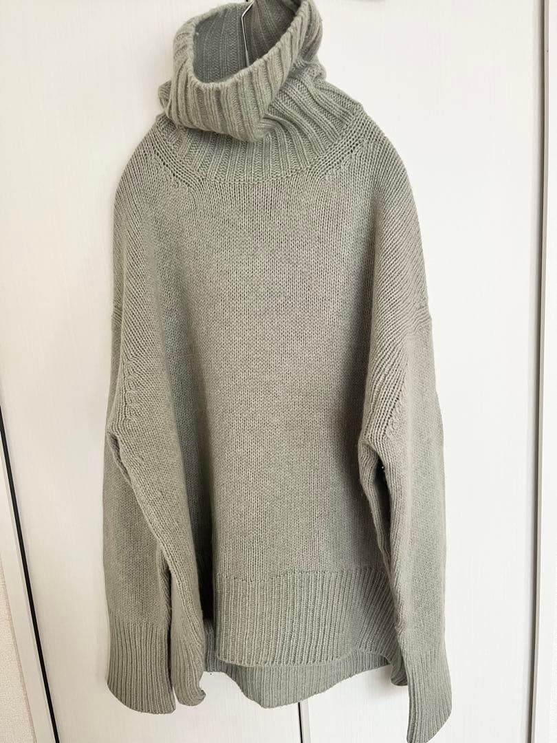 GALERIE VIE クルーネックM ホワイト系　タートル　セージグリーン M
