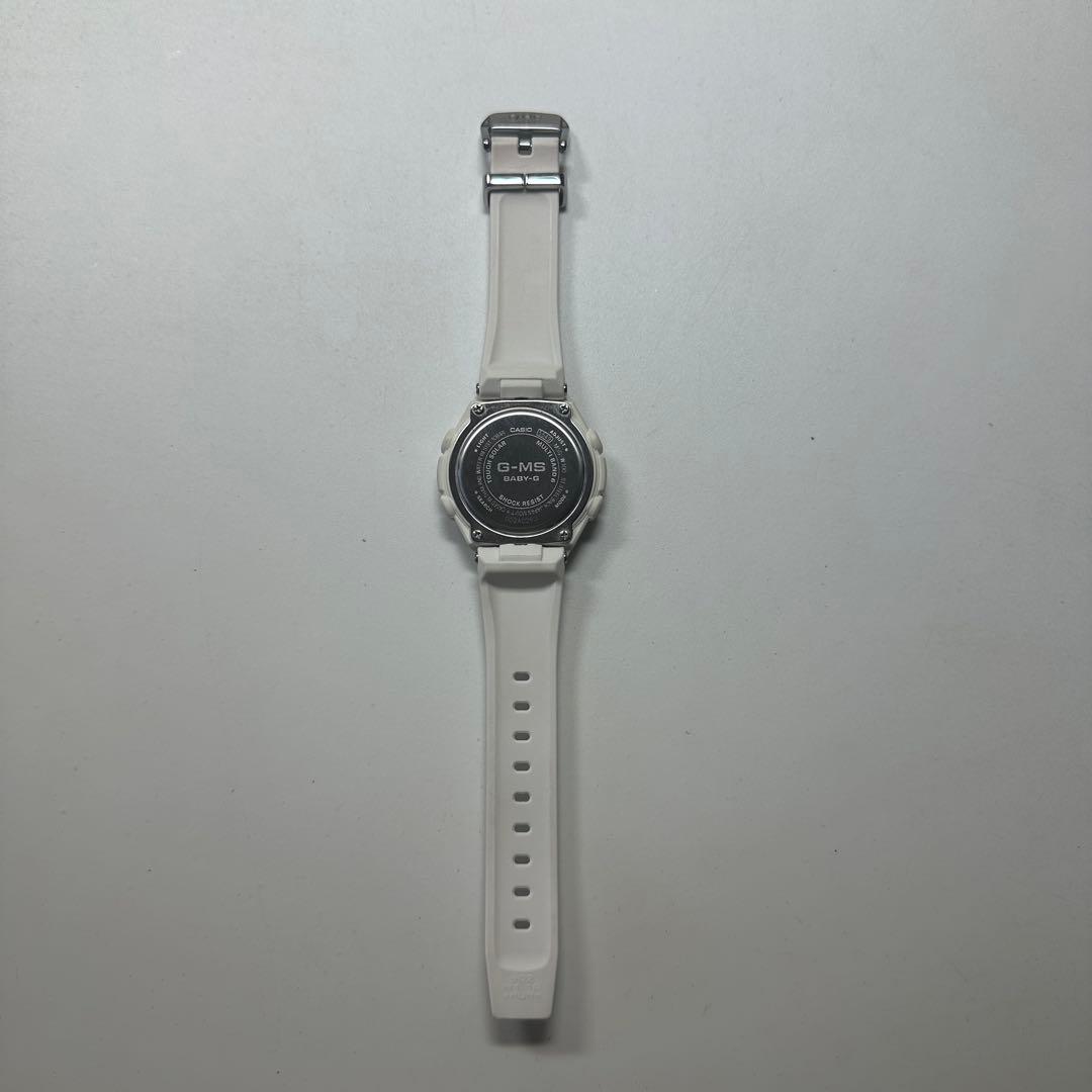 稼動品　BABY-G G-MS ホワイト 腕時計 電波ソーラー