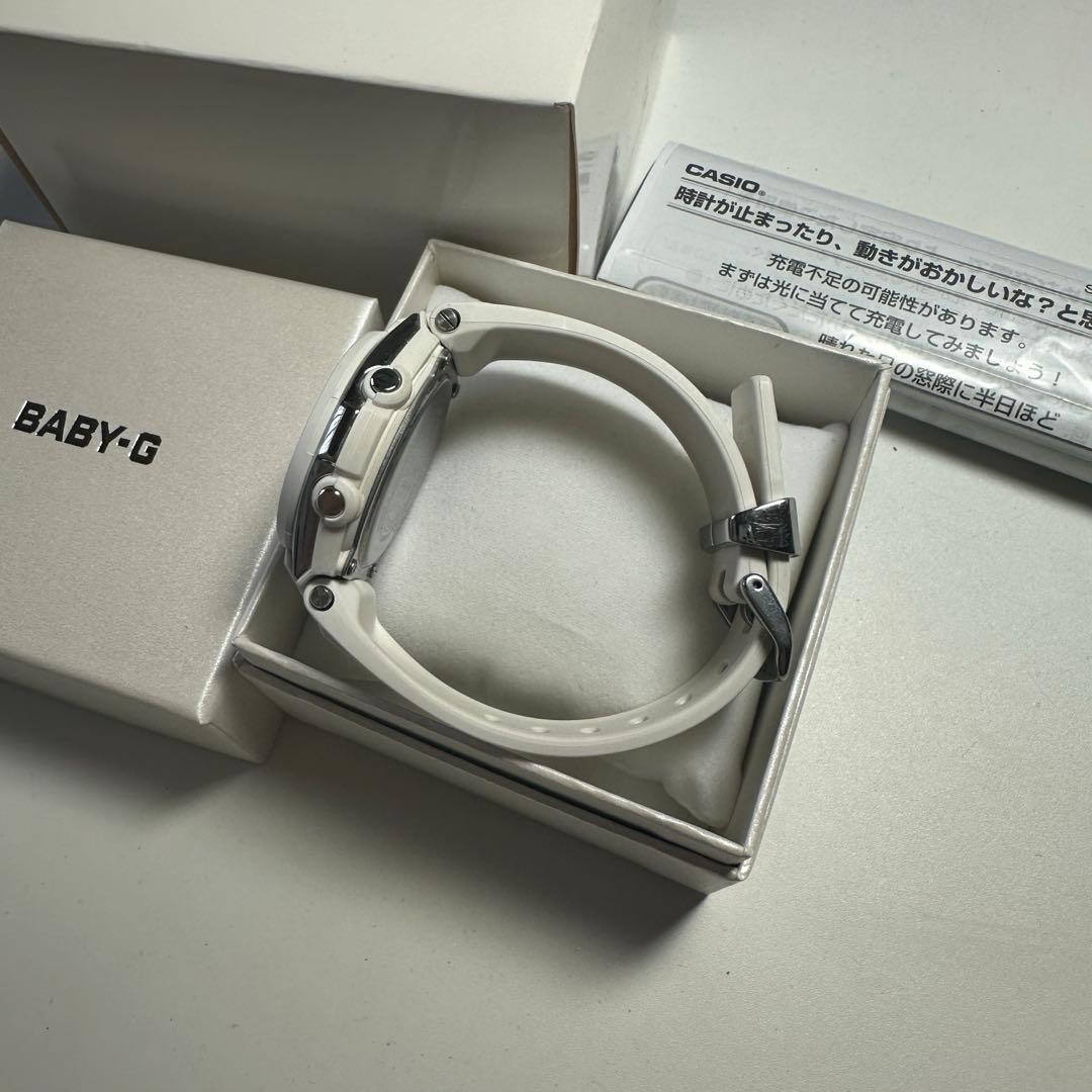 稼動品　BABY-G G-MS ホワイト 腕時計 電波ソーラー