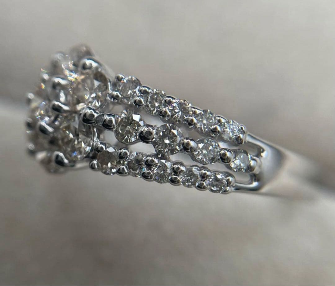 JA147★高級 ダイヤモンド1ct プラチナ リング