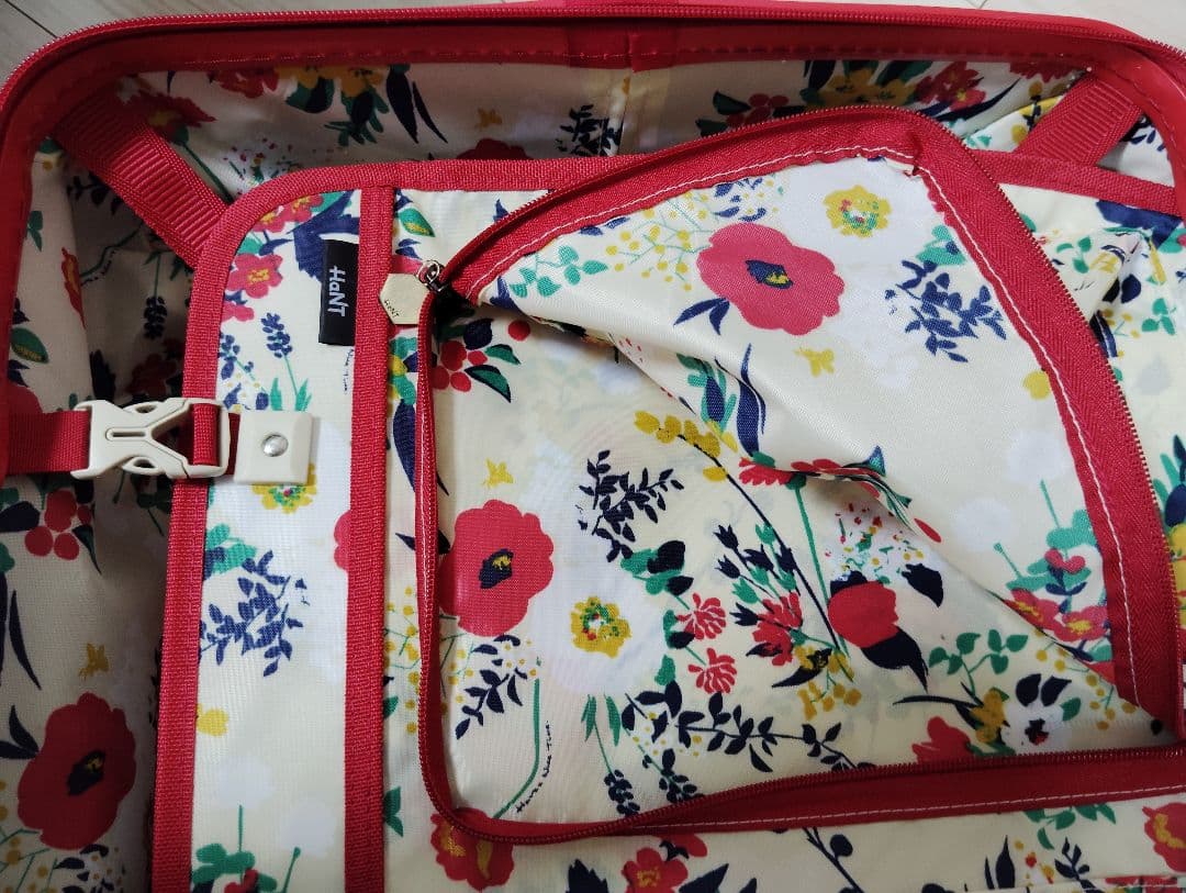 【HaNT】mineスーツケース 47L レッド 美品 キャスターストッパー