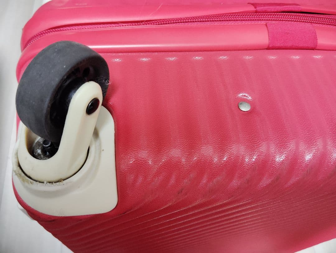 【HaNT】mineスーツケース 47L レッド 美品 キャスターストッパー