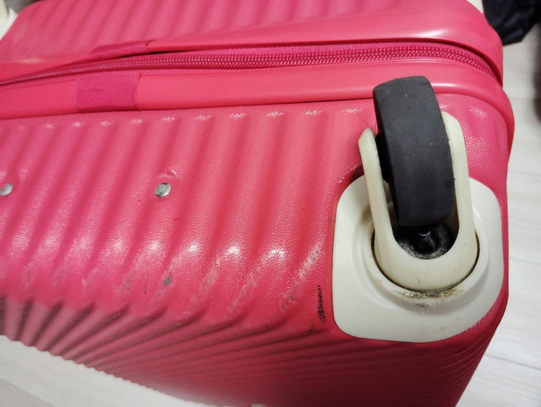 【HaNT】mineスーツケース 47L レッド 美品 キャスターストッパー