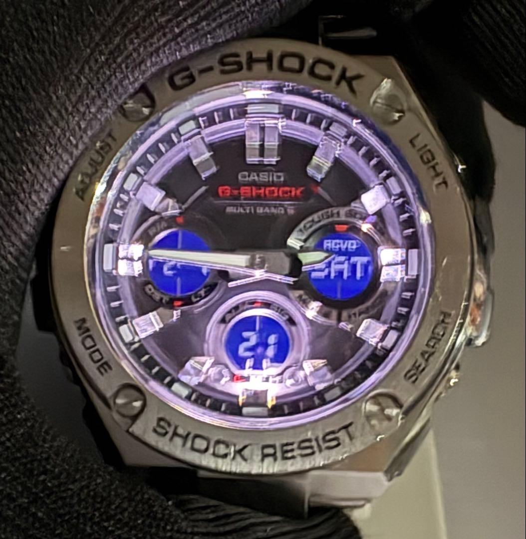 美品❗️CASIO・G-SHOCK・GST-W110D-1AJF・電波ソーラー