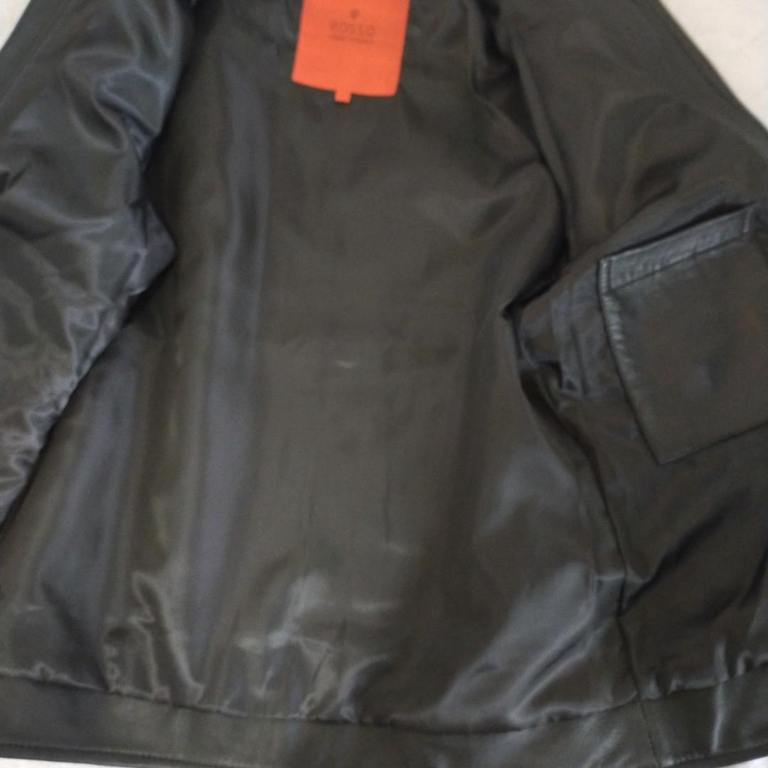 美品　アーバンリサーチ　レザー　シングルライダース　ジャケット　L　黒