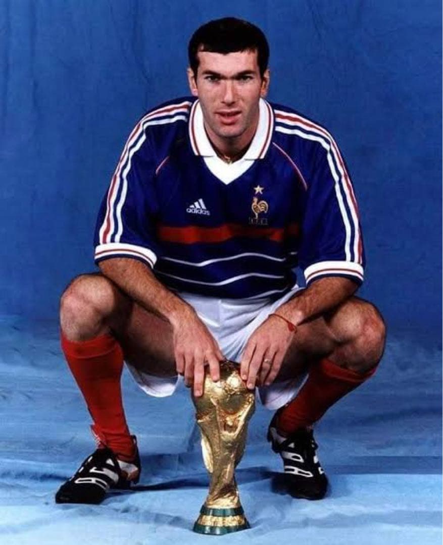 正規品 98/00 フランス代表 ユニフォーム ジダン　Lサイズ