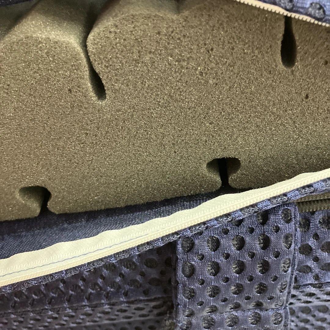 昭和西川Body Fresh シングル 3つ折りマットレス ネイビー　敷きマット