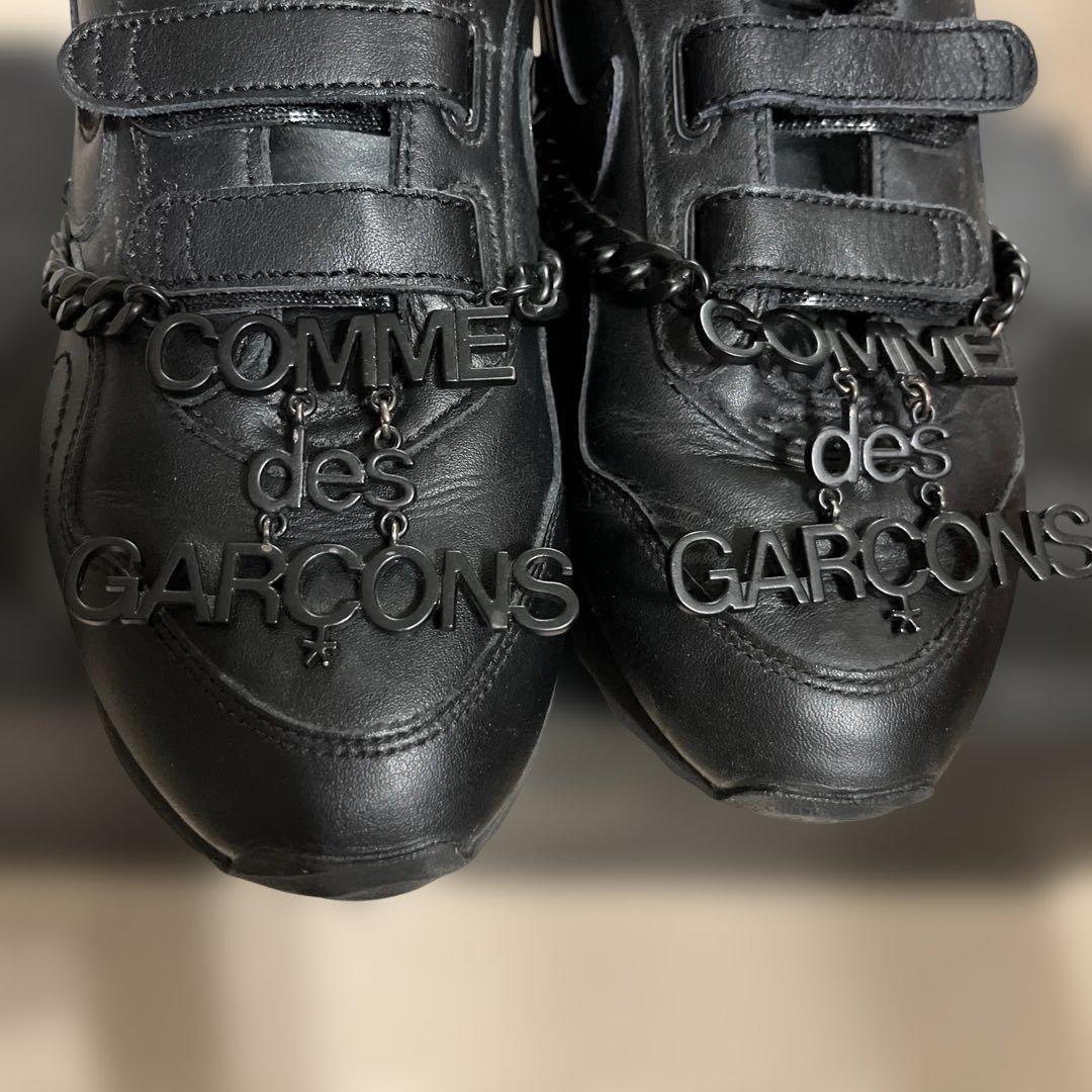NIKE× コムデギャルソンout burst ロゴチェーン　スニーカー　23㎝