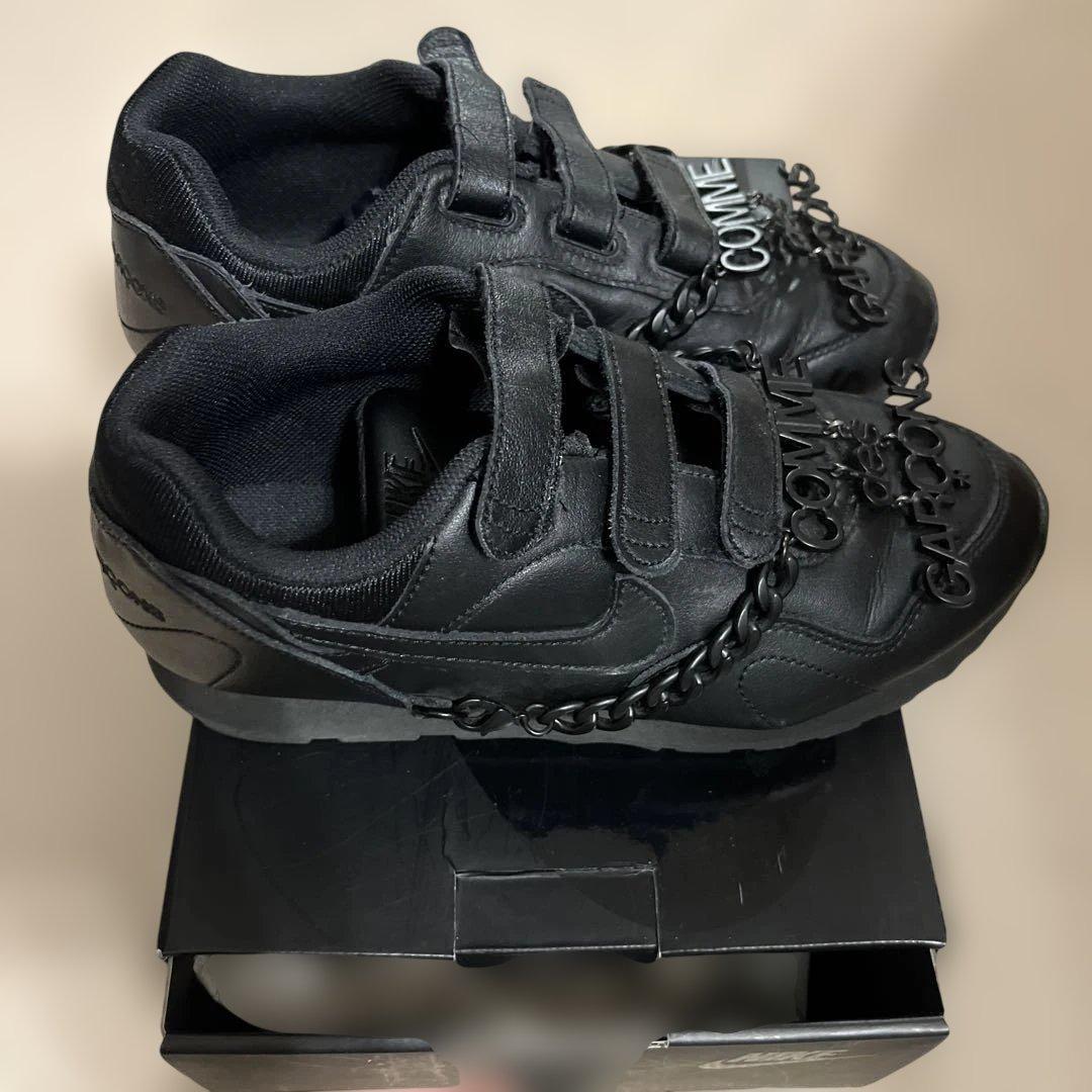 NIKE× コムデギャルソンout burst ロゴチェーン　スニーカー　23㎝