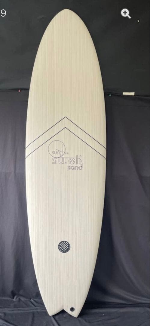 新品ウッドミッドツインフィッシュ6,6 ALOHA FISH ミッドレングス