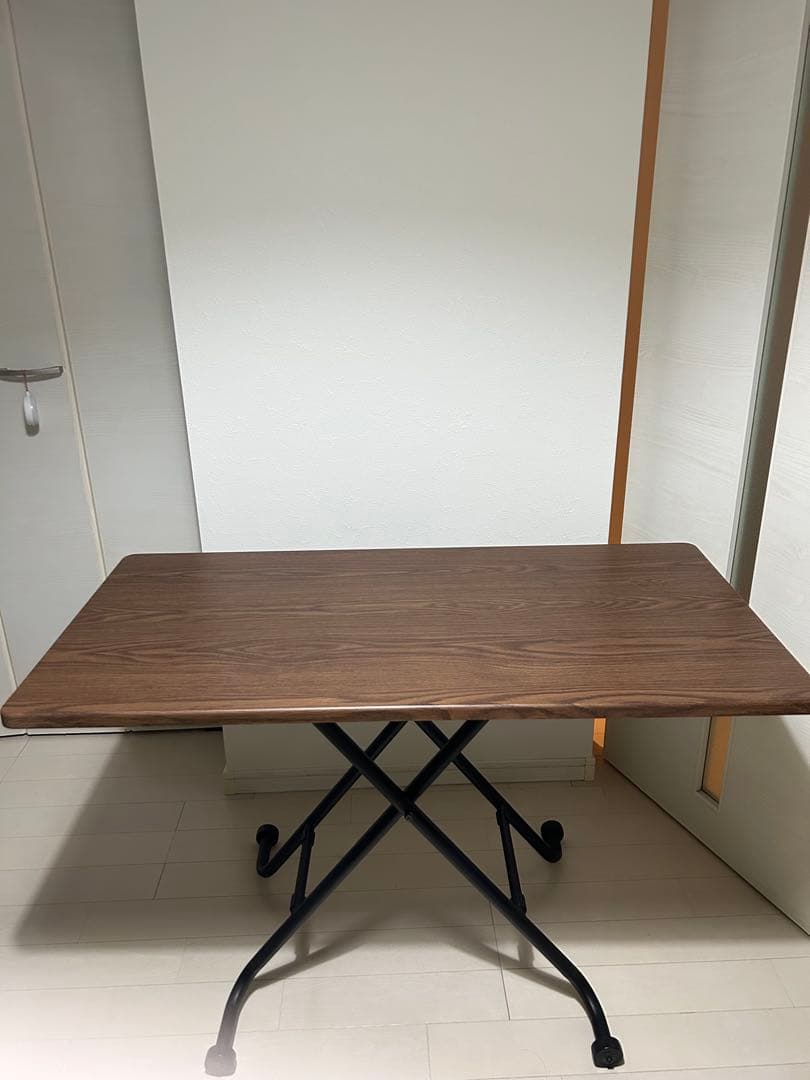 【値下げ中】ニトリ 昇降テーブル ライザ ミドルブラウン